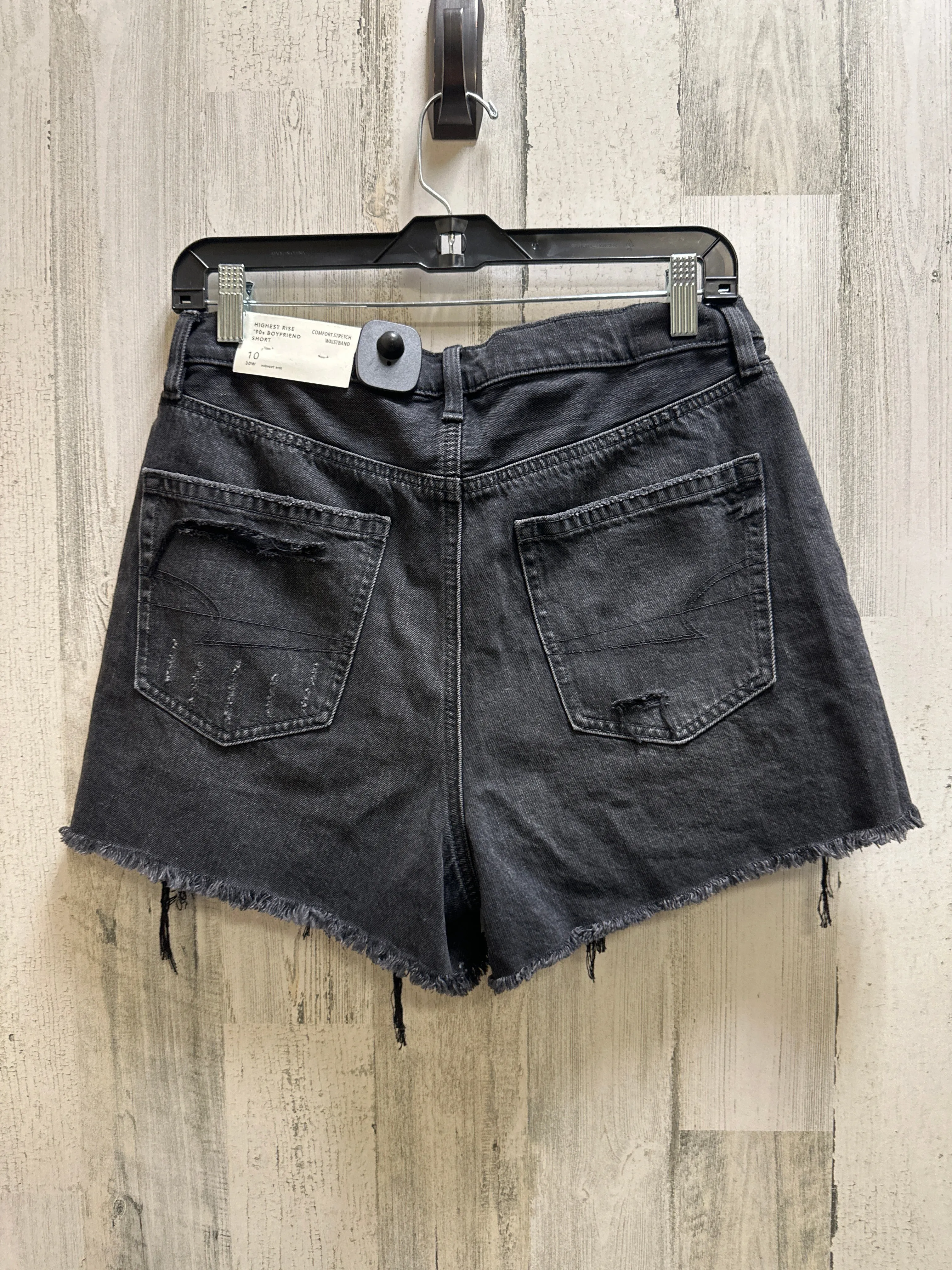 Black Denim Shorts American Eagle, Size 10