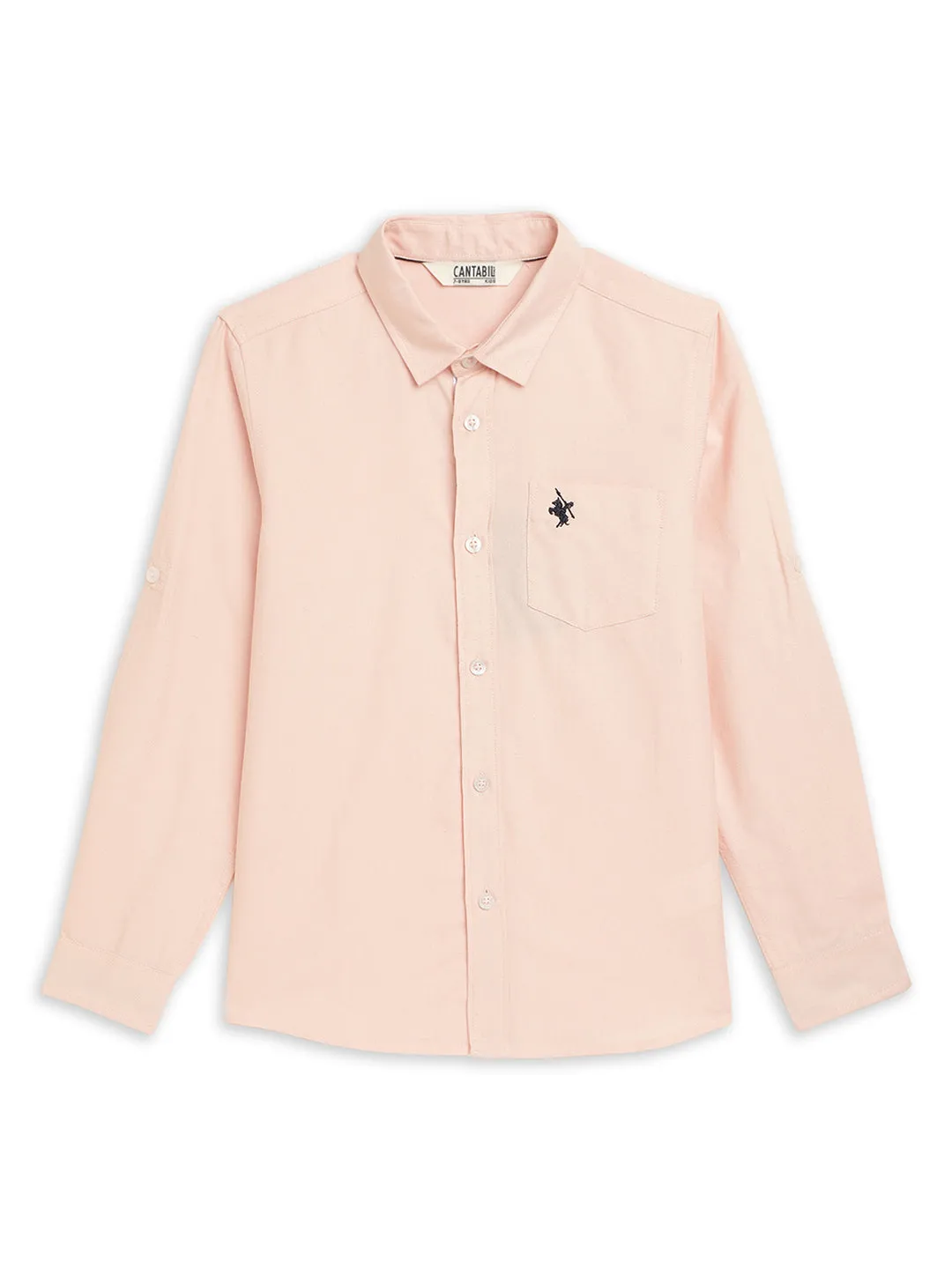 Boy's Pink Full Sleeves Shirts