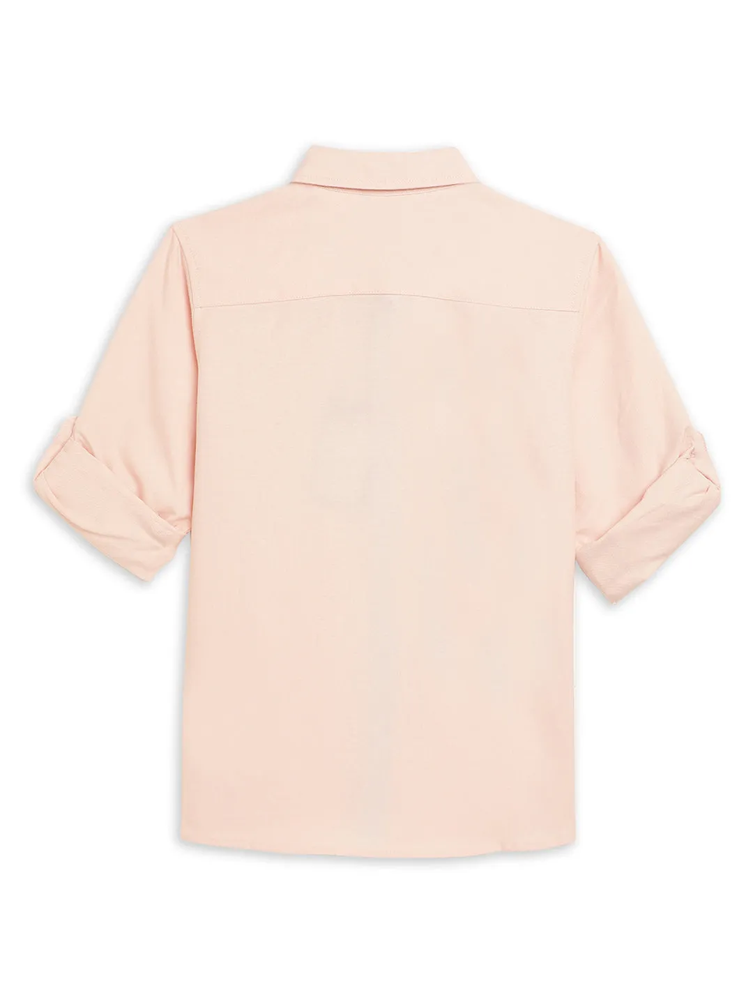 Boy's Pink Full Sleeves Shirts