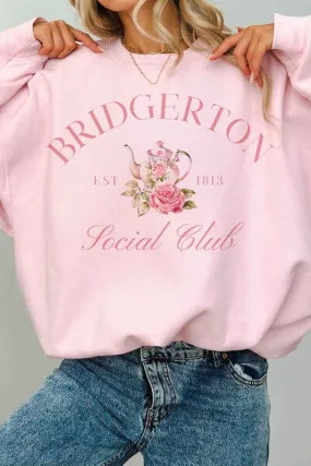 Bridgerton Social Club Oversized Sweatshirt