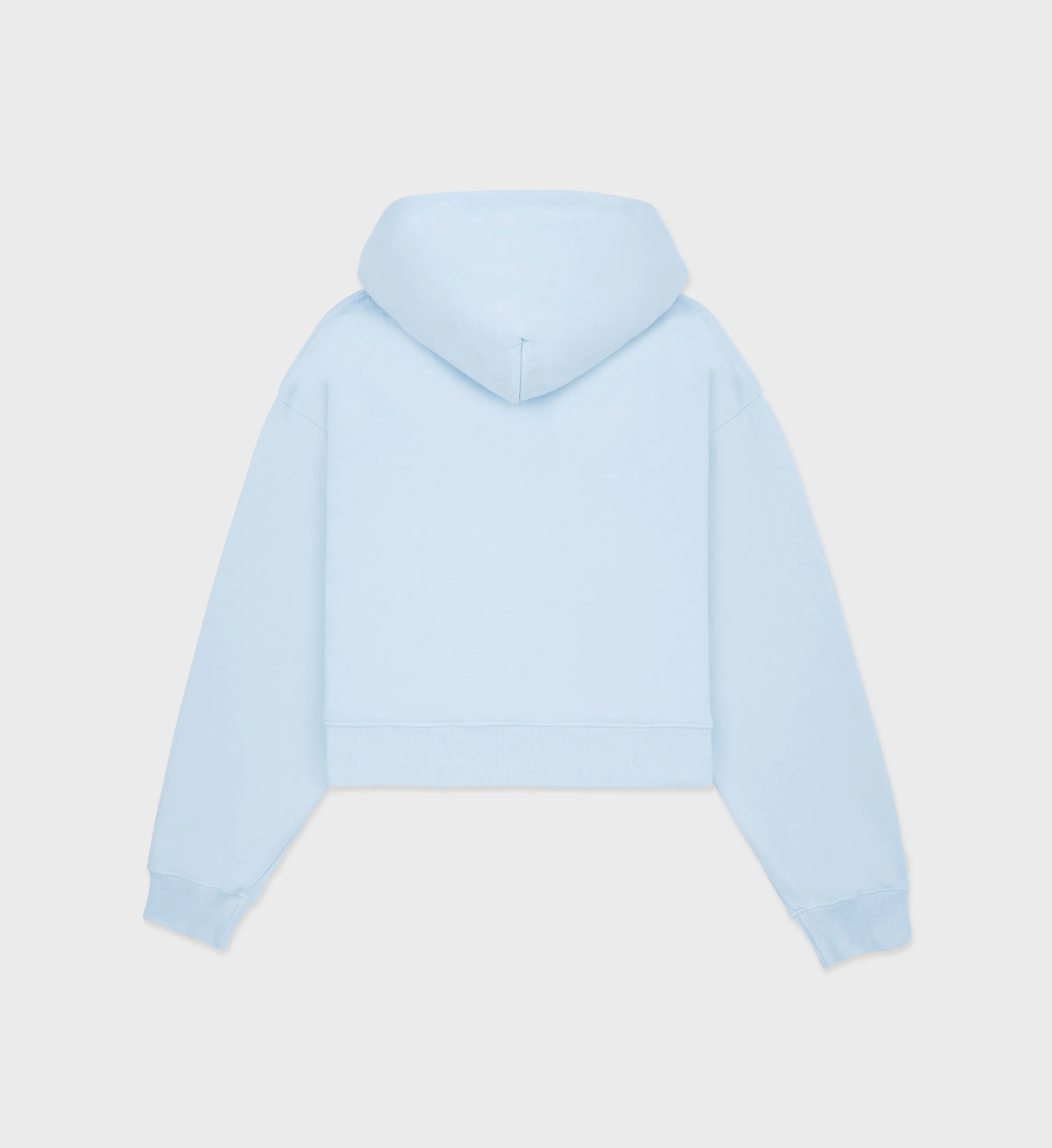 Central Park Cropped Hoodie - Baby Blue/Cream