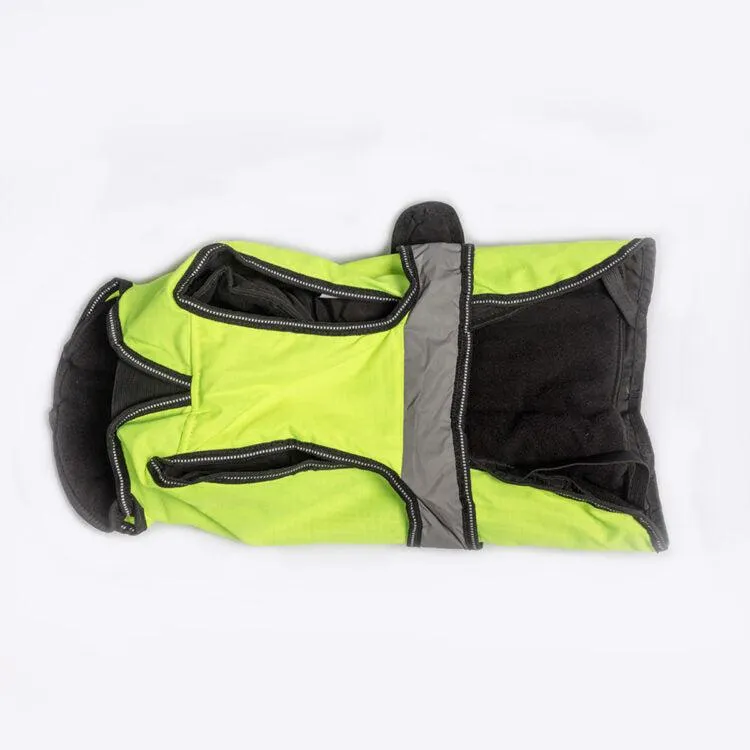 Danish Design - The Ultimate 2 in 1 Waterproof and Fleece Dog Coat - High Vis/Yellow