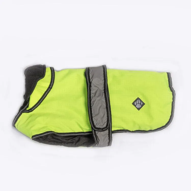 Danish Design - The Ultimate 2 in 1 Waterproof and Fleece Dog Coat - High Vis/Yellow