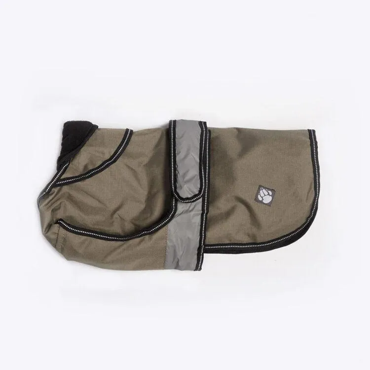 Danish Design - The Ultimate 2 in 1 Waterproof and Fleece Dog Coat - Khaki