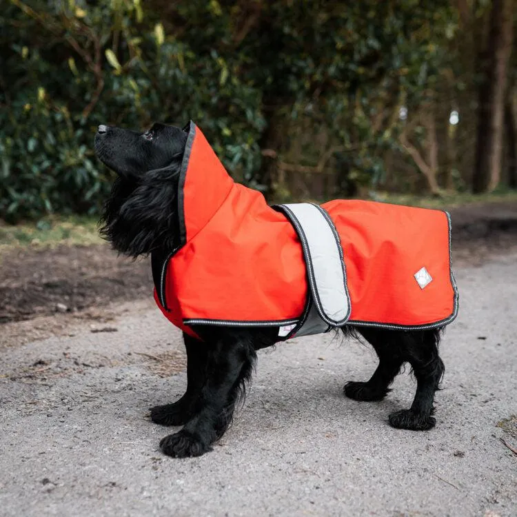 Danish Design - The Ultimate 2 in 1 Waterproof and Fleece Dog Coat - Orange/Red