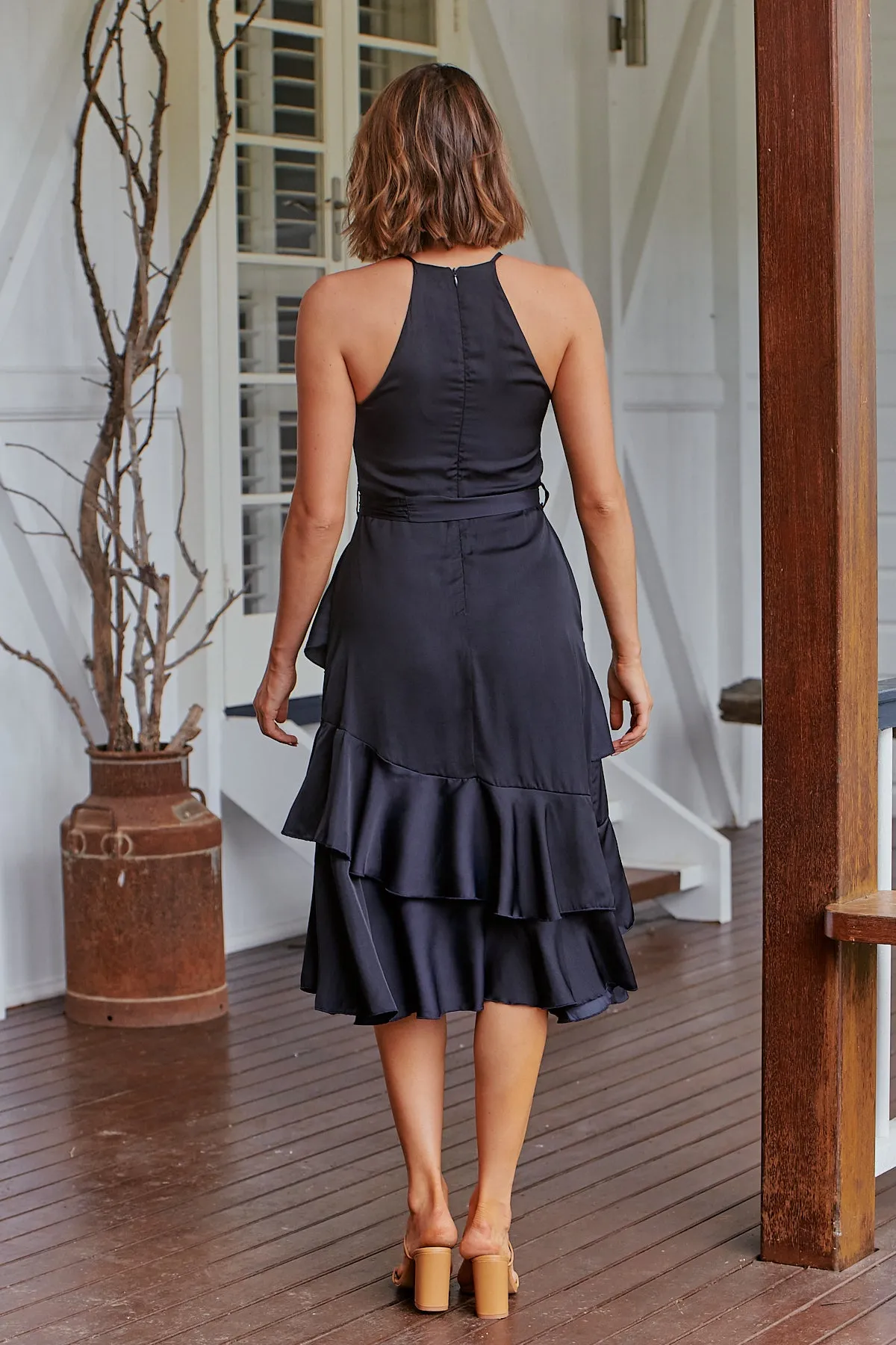 Dawn Dark Ink Evening Dress