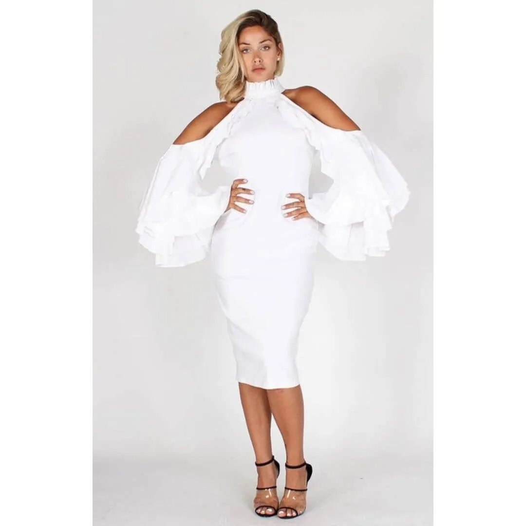 Fly Me Away Body-Con Dress-White