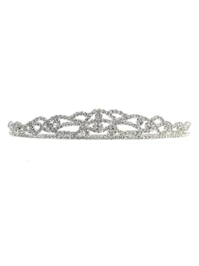 Girls Silver Rhinestone Tiara