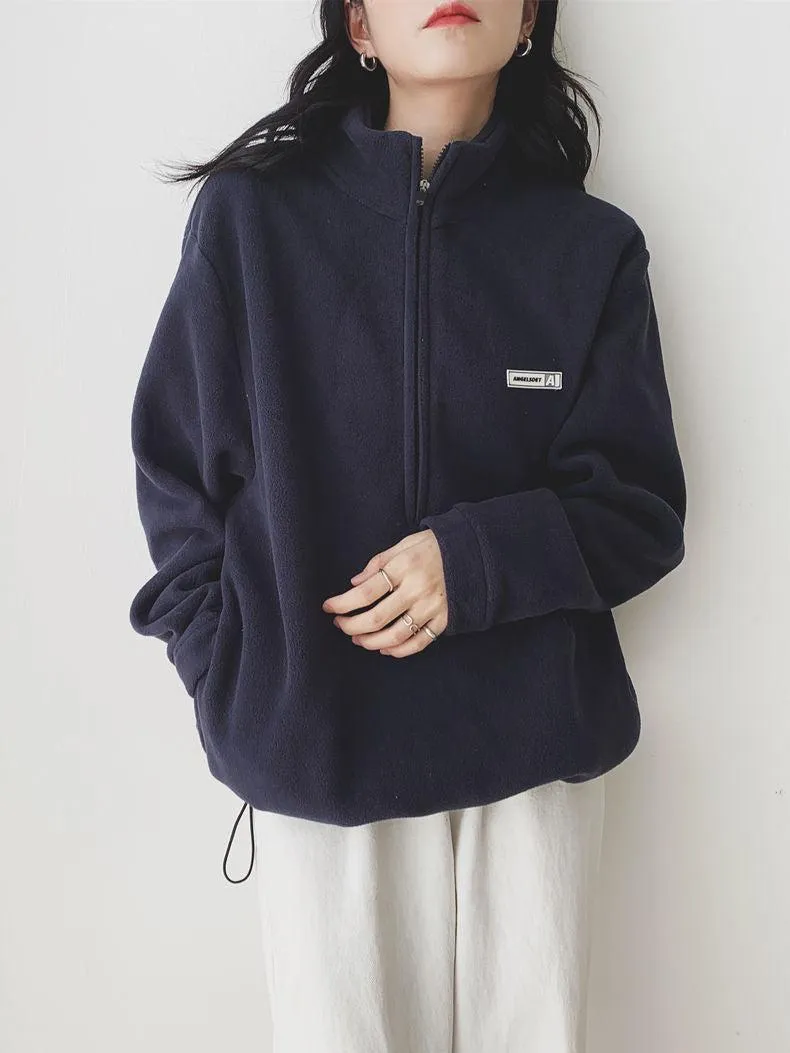 Half Zipper Fleece Sweatshirt