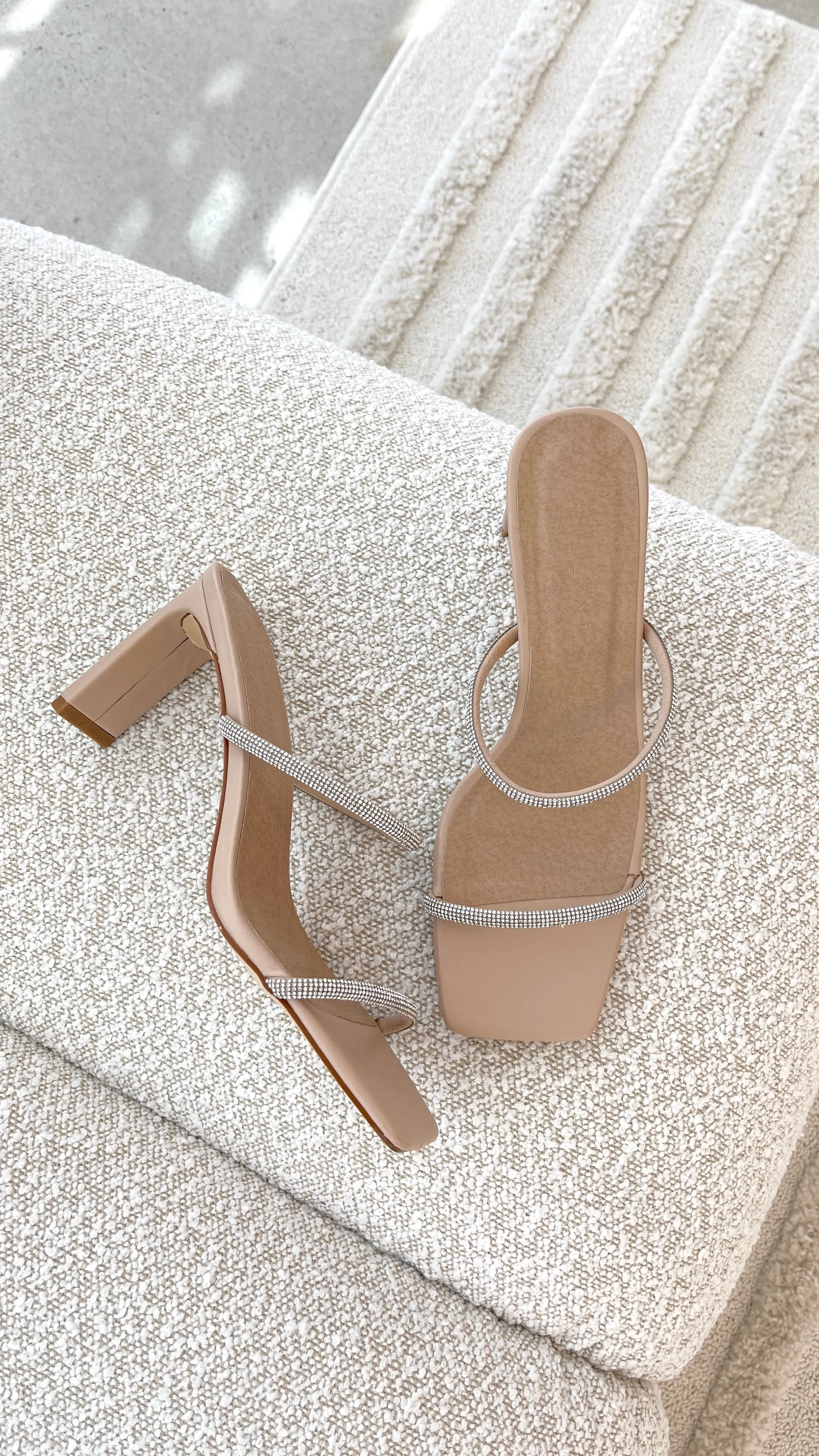 Kallie Heel - Nude Diamante