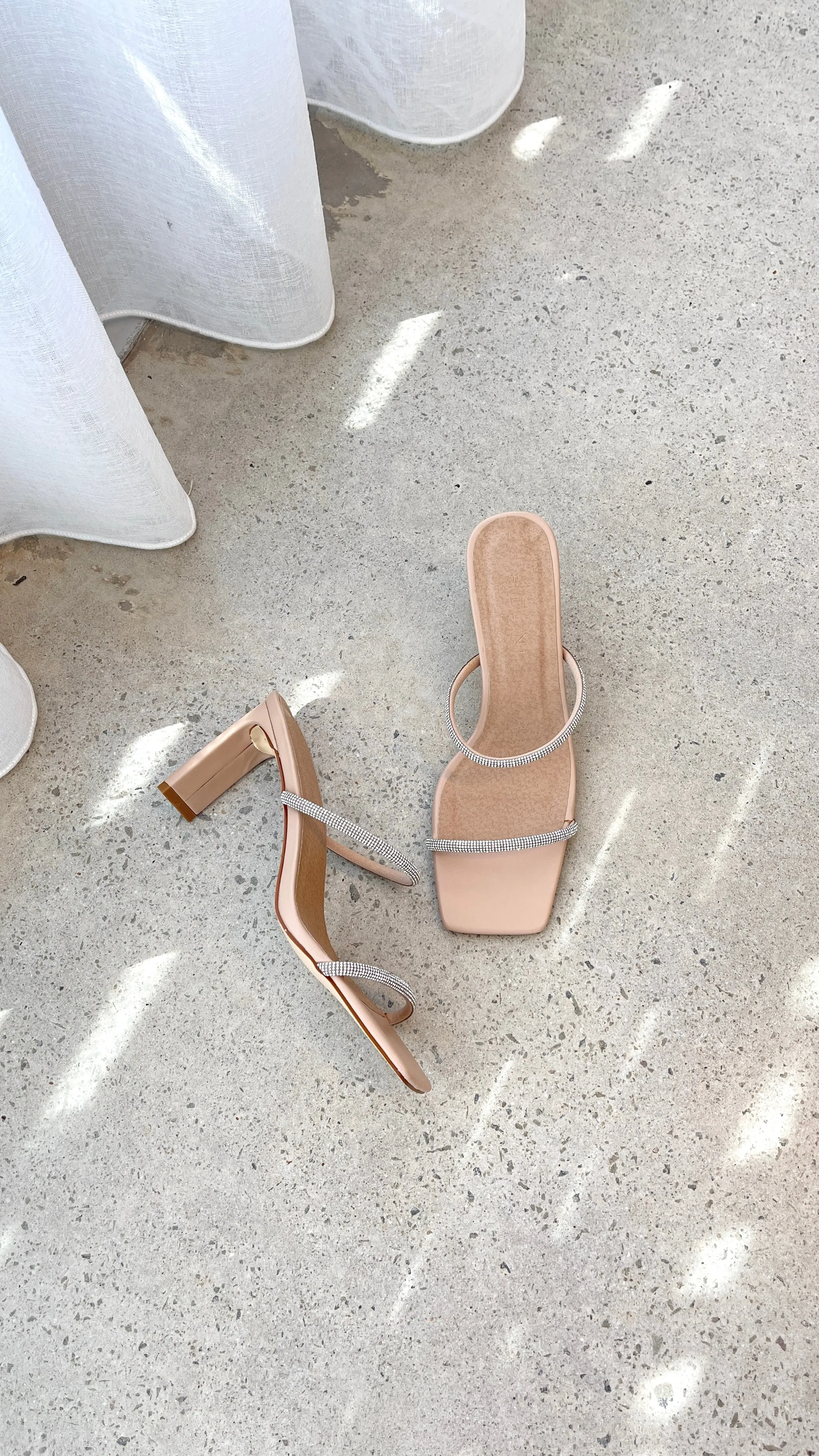 Kallie Heel - Nude Diamante