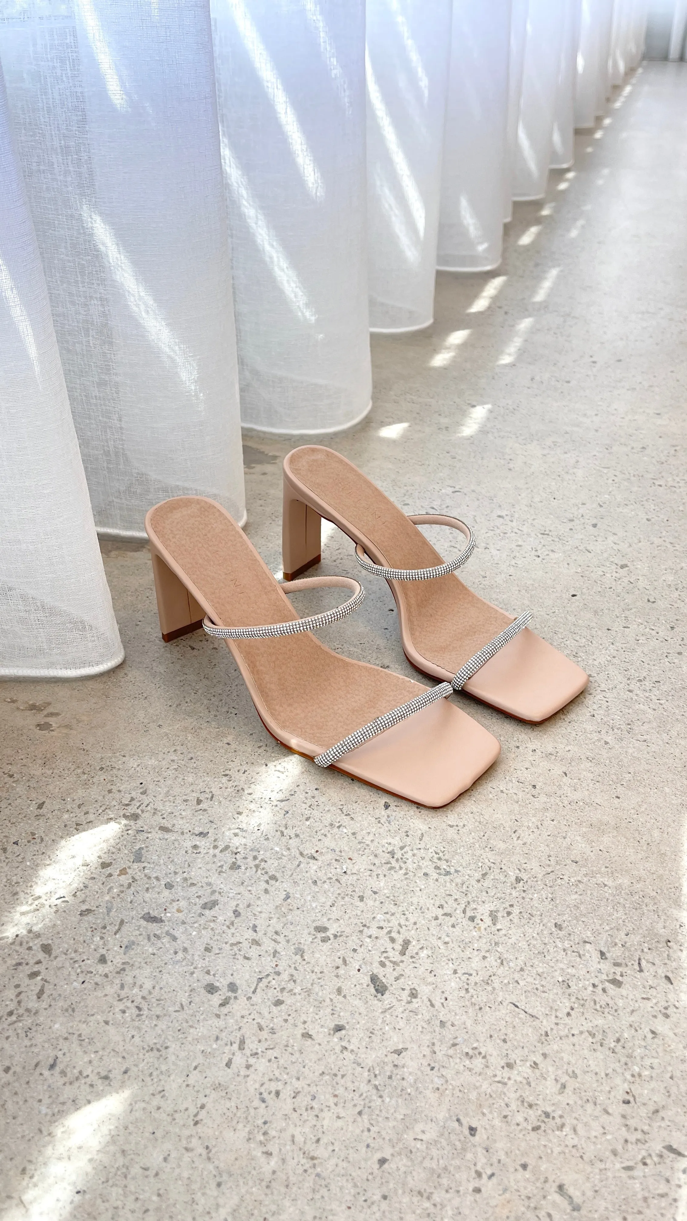 Kallie Heel - Nude Diamante