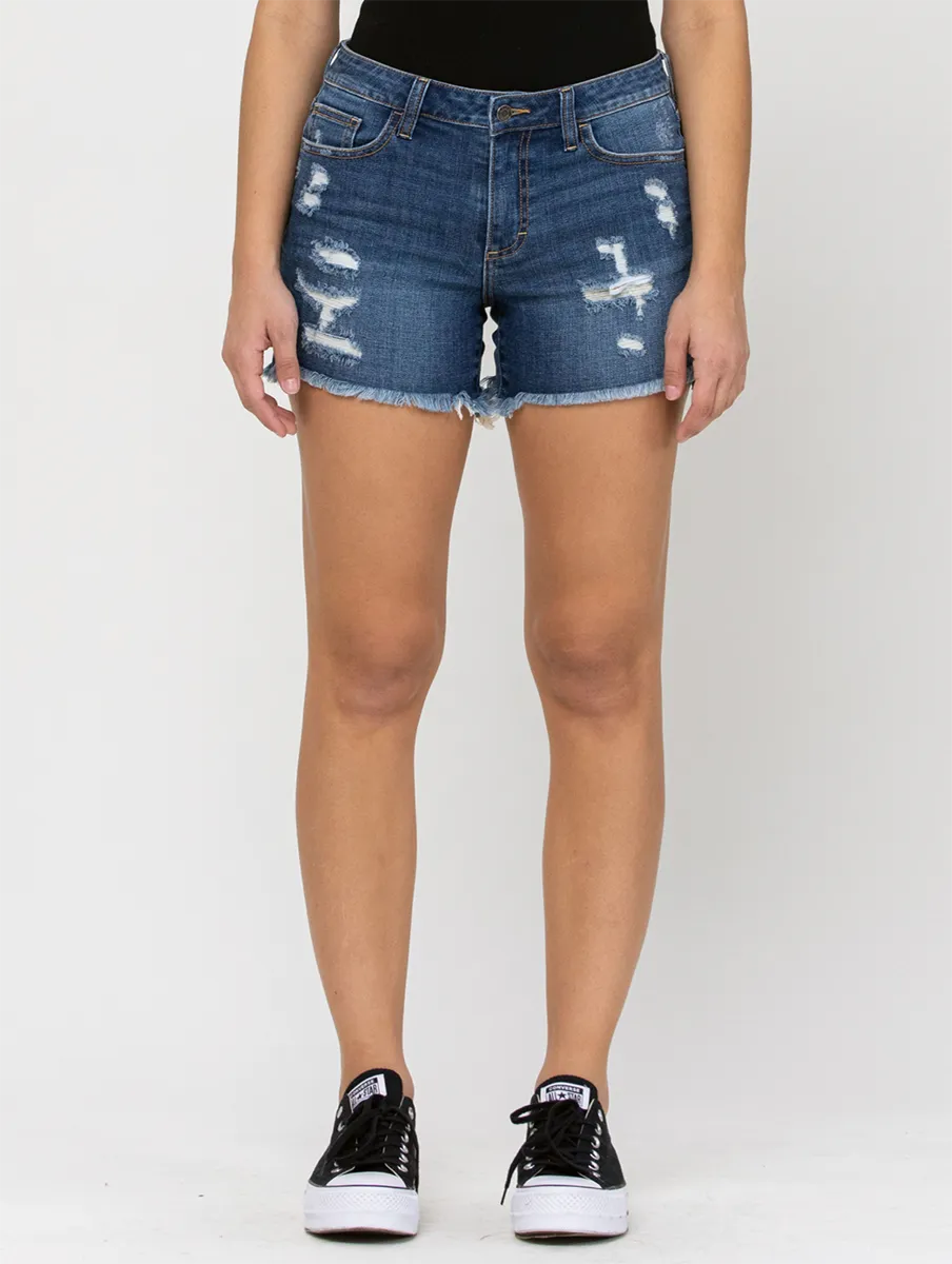 Katie High-Rise Distressed Shorts by Cello Jeans