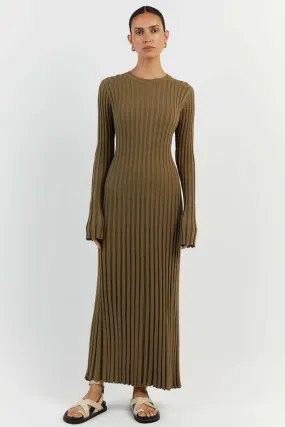 KNITWEAR LONG MAXI DRESS