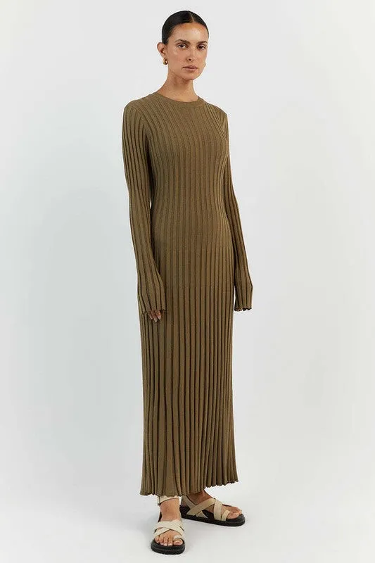 KNITWEAR LONG MAXI DRESS