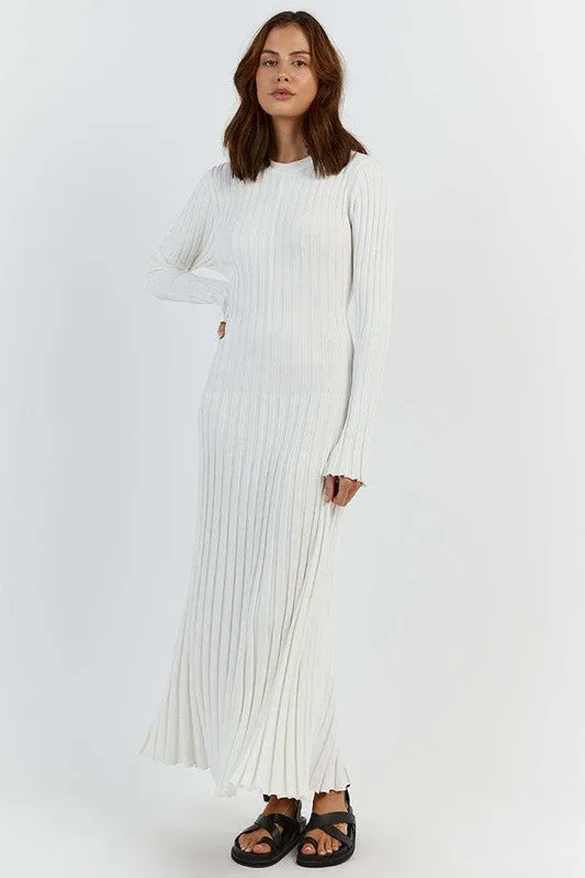 KNITWEAR LONG MAXI DRESS