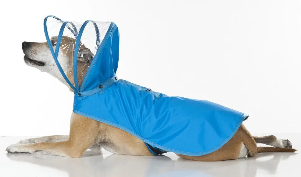 Light Blue Dog Raincoat