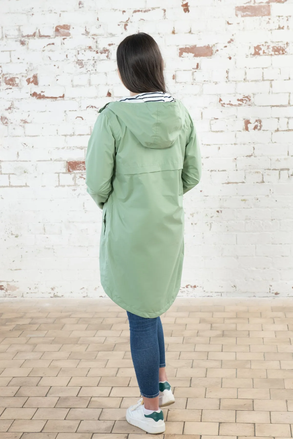 Long Beachcomber Jacket - Pistachio