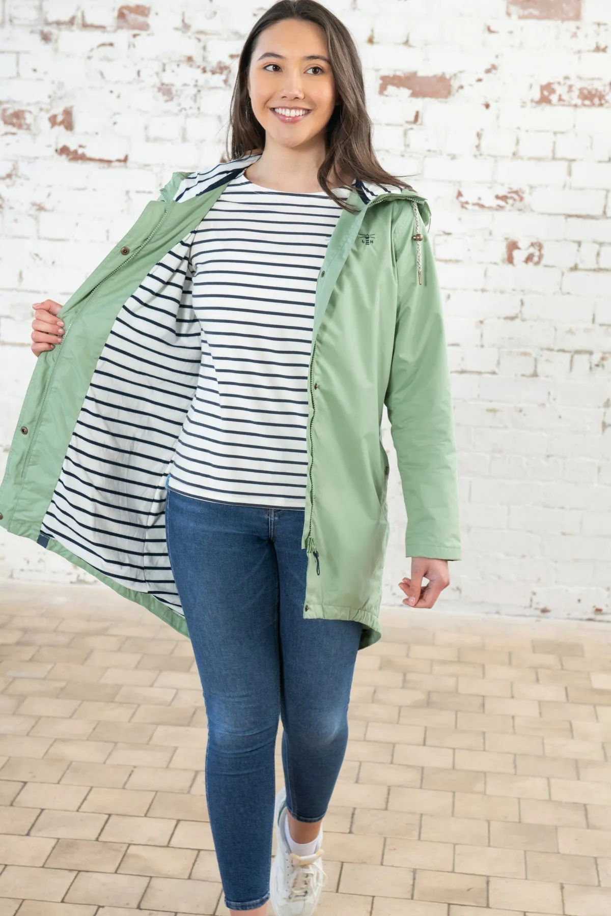 Long Beachcomber Jacket - Pistachio