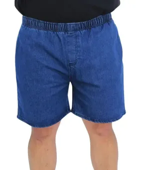 Mens Elasticated Denim Shorts