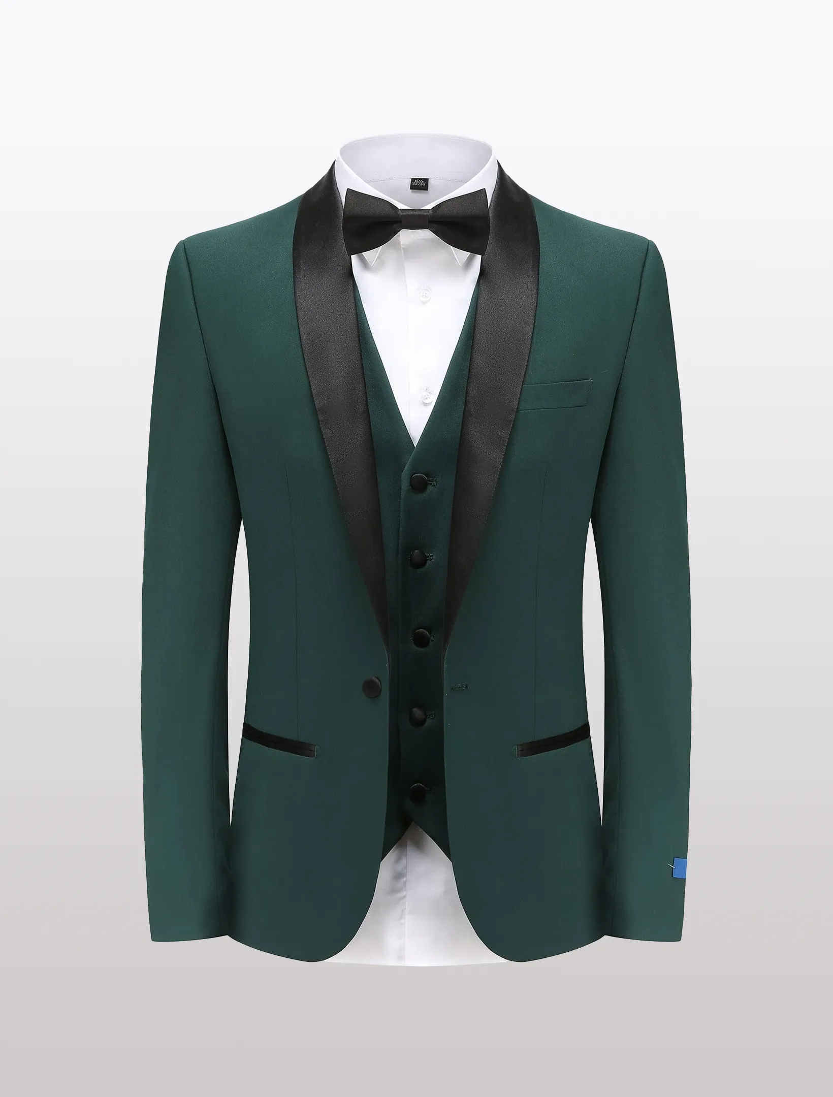 Men's Hunter Green Shawl Lapel Tailored Fit Tuxedo