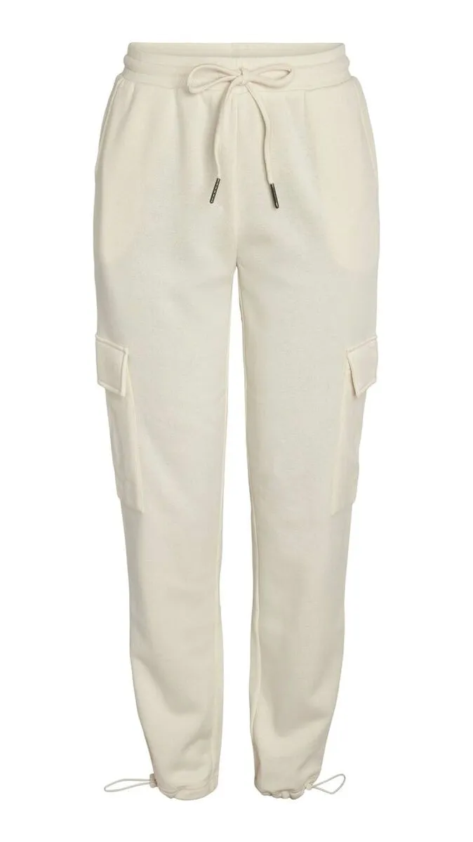 NM HELENE CARGO SWEAT PANT - PEARLED IVORY