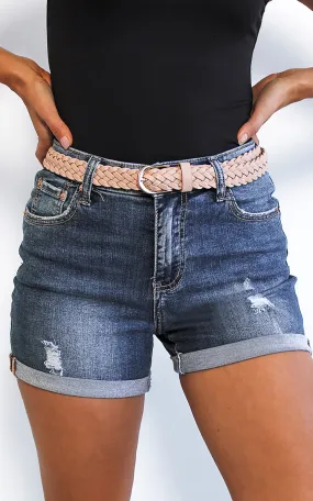 Ohio Denim Shorts - Mid Blue