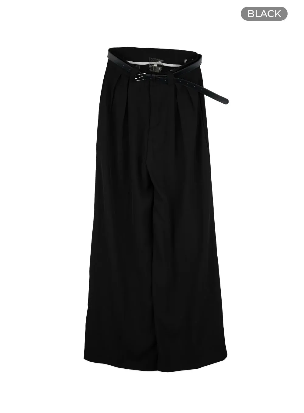 Pintuck Wide Leg Tailored Pants OL430