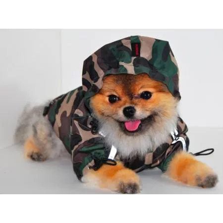 Puppia Base Dog Raincoat - Camo