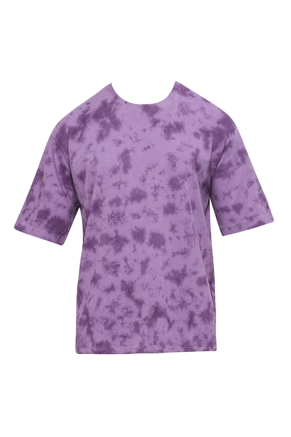 Relaxed Fit Cotton Tie Dye Crew T-Shirts