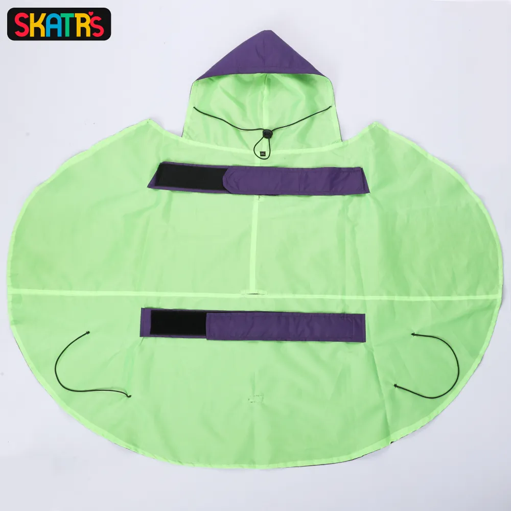 Skatrs Full Coverage Cape Style Raincoat for Dogs and Cats (Purple)