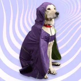 Skatrs Full Coverage Cape Style Raincoat for Dogs and Cats (Purple)