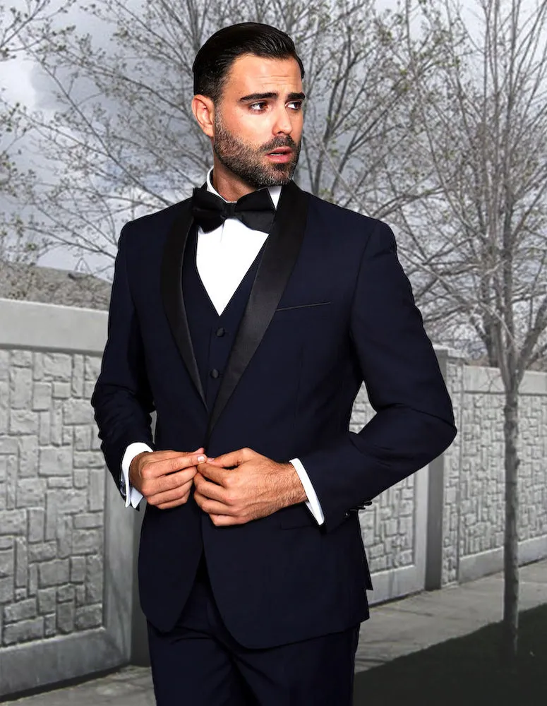 STATEMENT CLOTHING | TUX-SH-NAVY-BLACK