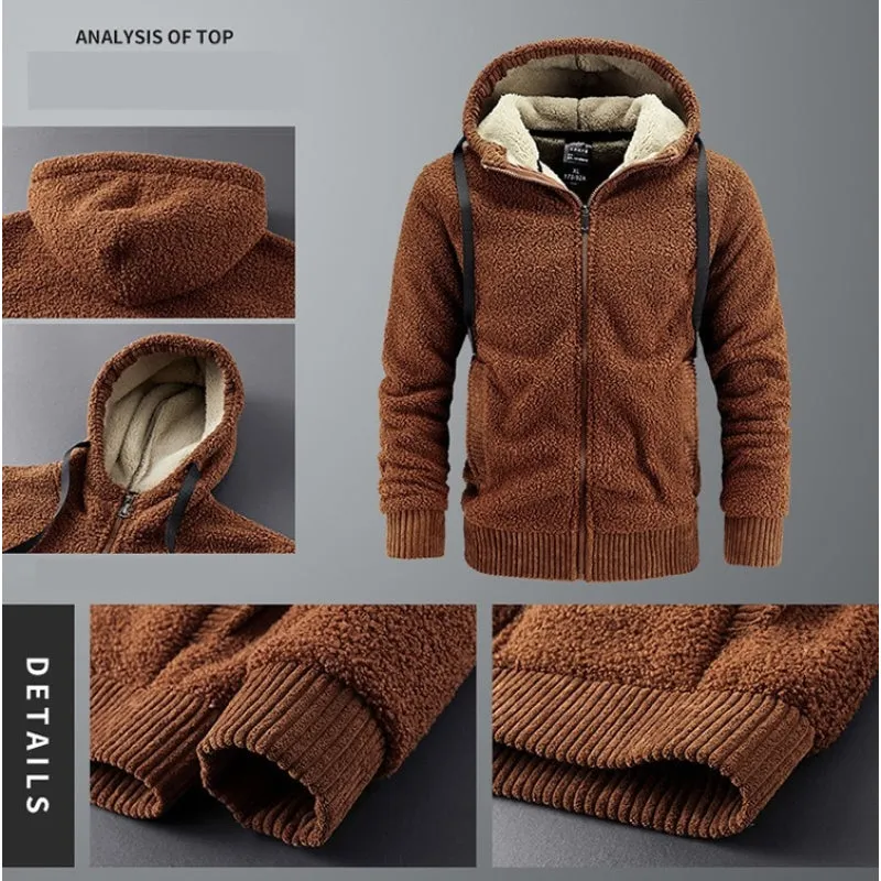 Thick Warm Softshell Fleece Hooded Jacket