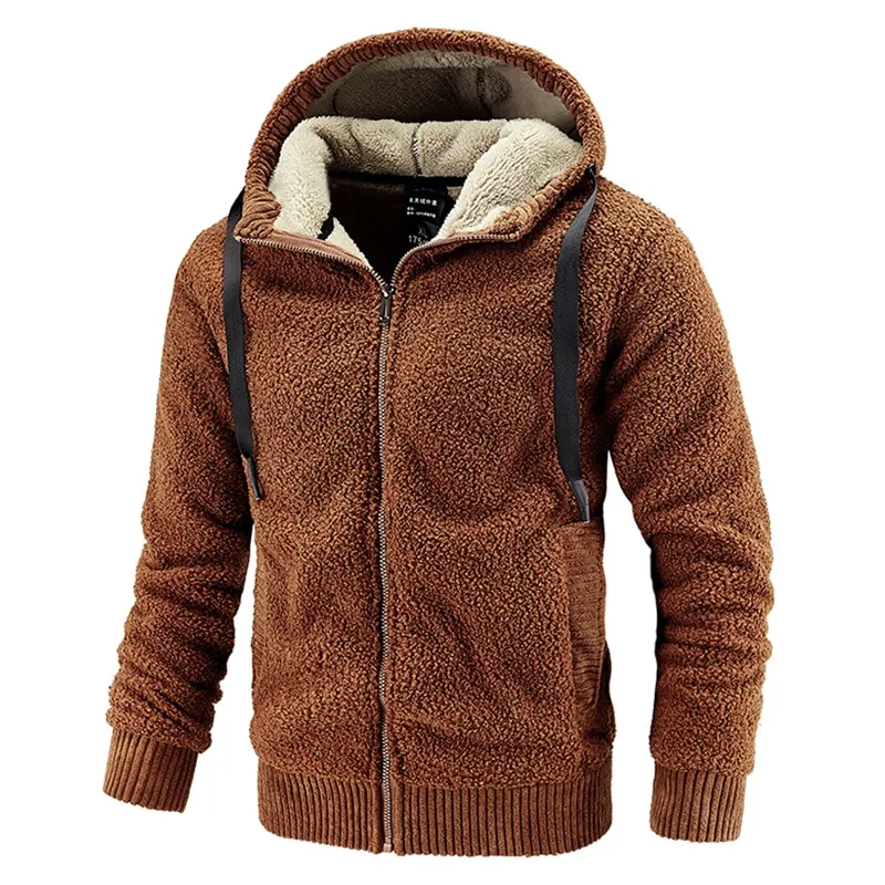 Thick Warm Softshell Fleece Hooded Jacket