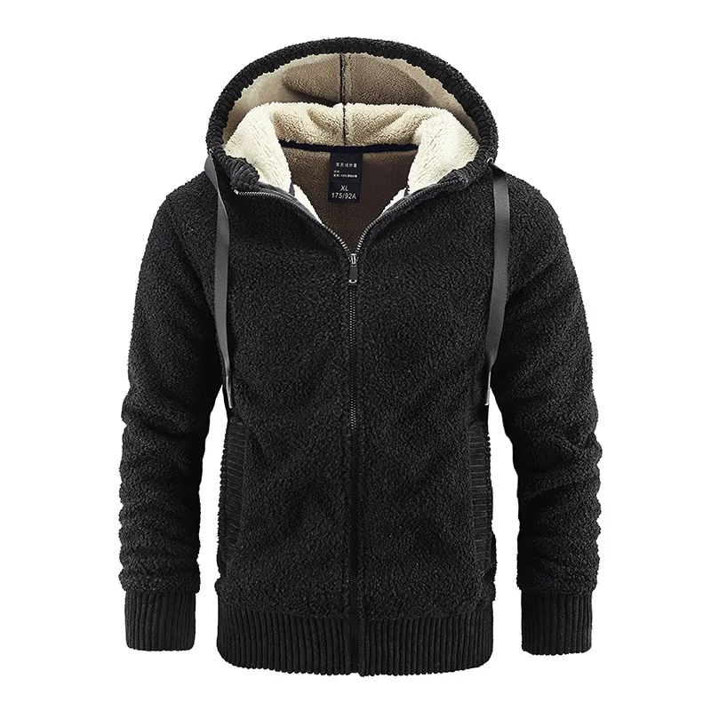 Thick Warm Softshell Fleece Hooded Jacket