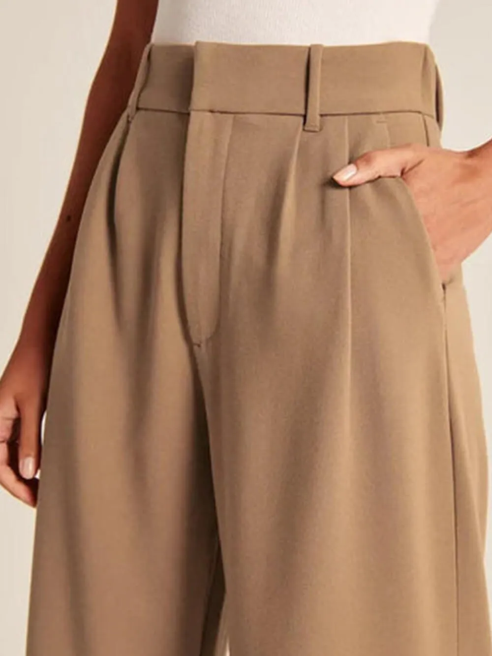 Wide Leg Tailored Pants