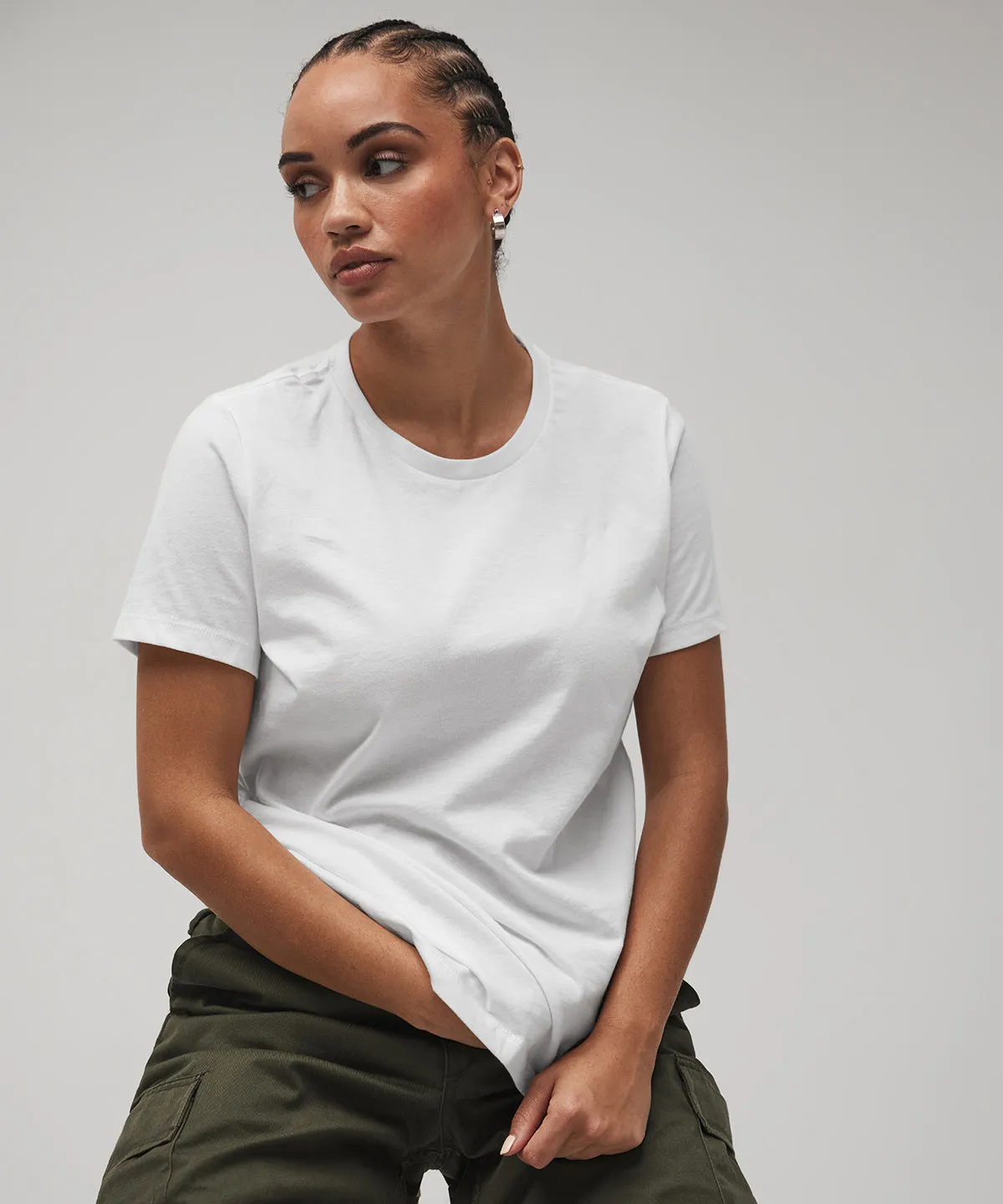 Womens relaxed Jersey short sleeve tee | Sage